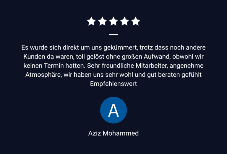 5 Sterne Bewertung Goofgle