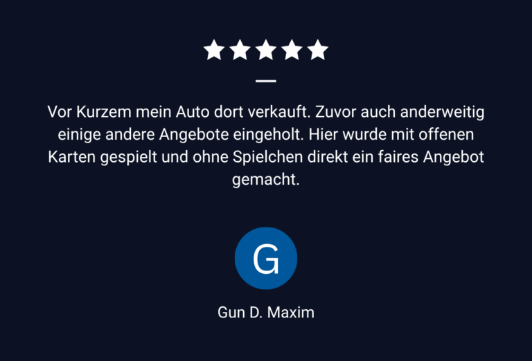 5 Sterne Bewertung Goofgle